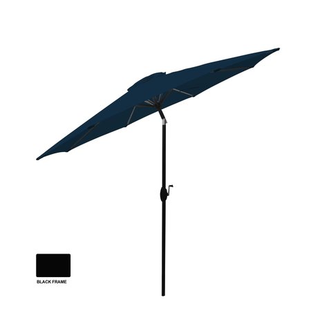 BOND 9-Ft. Aluminum Crank Market Patio Umbrella - Midnight Blue 59626